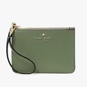Kate Spade Green Lena Small Wristlet 🆕